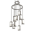 Meyda Tiffany Cartier 9 Light 35" Wide Ring Chandelier Wrought Iron