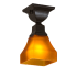 Meyda Tiffany Bungalow 7" Wide Semi-Flush Ceiling Fixture - Timeless Bronze Finish Timeless Bronze