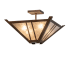 Meyda Tiffany Arta 4 Light 32" Wide Semi-Flush Ceiling Fixture - Copper Finish Copper