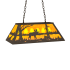 Meyda Tiffany 6 Light 33" Wide Billiard Linear Pendant Oil Rubbed Bronze