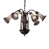 Meyda Tiffany Stained Glass 7 Light 24" Wide Chandelier Mahogany Bronze