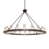 Meyda Tiffany Loxley 20 Light 60" Wide Ring Chandelier Timeless Bronze