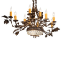 Meyda Tiffany Long Greenbriar Oak 10 Light 24" Wide Taper Candle Style Chandelier Antique Copper