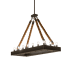 Meyda Tiffany 16 Light 60" Wide Linear Pendant Wrought Iron