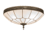Meyda Tiffany Vincent Honeycomb 4 Light 20" Wide Semi-Flush Bowl Ceiling Fixture - Antique Brass Finish Antique Brass