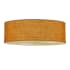 Meyda Tiffany Cilindro 3 Light 36" Wide Semi-Flush Drum Ceiling Fixture with Copper Burlap Shade - Nickel Finish Nickel