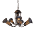 Meyda Tiffany Stained Glass 7 Light 24" Wide Chandelier Mahogany Bronze
