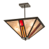 Meyda Tiffany Mission 4 Light 25" Wide Semi-Flush Ceiling Fixture Timeless Bronze