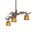 Meyda Tiffany Pine Branch 3 Light 24" Wide Chandelier Antique Copper