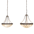 Meyda Tiffany 6 Light 56" Wide Linear Pendant Antique Copper