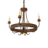 Meyda Tiffany Franciscan 4 Light 25" Wide Taper Candle Style Chandelier Rust