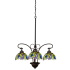 Meyda Tiffany Tiffany Honey Locust 3 Light 28" Wide Chandelier with Tiffany Glass Shade Tiffany Glass