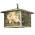 Meyda Tiffany 12" Square Oak Tree Lantern Pendant Antique Copper