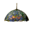 Meyda Tiffany Posy 20" Diameter Single-Light Stained Glass Full-Size Pendant Tiffany Glass