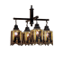 Meyda Tiffany Cottage Mission 4 Light 27" Wide Chandelier with Tiffany Glass Shade Tiffany Glass