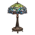 Meyda Tiffany 3 Light 31" Tall Tiffany Table Lamp Mahogany Bronze
