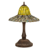 Meyda Tiffany 22" Tall Tiffany Table Lamp Mahogany Bronze