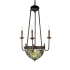 Meyda Tiffany Lotus Bud 5 Light 22" Wide Taper Candle Chandelier Tiffany Glass