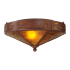 Meyda Tiffany Rainbow Trout 2 Light 16" Wide Semi-Flush Ceiling Fixture Rust