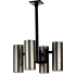 Meyda Tiffany Pistonella 4 Light 22" Wide Chandelier with Silver Metal Shade N/A