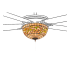 Meyda Tiffany Tiffany Turning Leaf 16" Wide Single Ceiling Fan Light Kit Mahogany Bronze