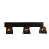 Meyda Tiffany 48" Wide 3 Light Vanity Light with Bear Shades Black