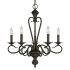 Millennium Lighting Devonshire 5 Light Single Tier Chandelier Burnished Gold