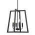 Millennium Lighting 4 Light 17" Wide Multi Light Pendant Matte Black