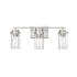 Millennium Lighting Serena 3 Light 22" Wide Vanity Light with Clear Glass Shades Brushed Nickel