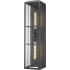 Millennium Lighting Jaxson 2 Light 30" Tall Outdoor Wall Sconce with Seedy Glass Shade - ADA Compliant Powder Coated Black