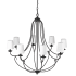 Millennium Lighting Eisley 8 Light 36" Wide Chandelier Matte Black