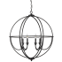 Millennium Lighting Artemis 6 Light 30" Wide Taper Candle Style Chandelier Matte Black