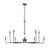 Millennium Lighting Marceline 10 Light 48" Wide Taper Candle Style Chandelier Matte Black