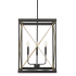 Millennium Lighting Terni 4 Light 18" Wide Pendant Matte Black / Painted Modern Gold