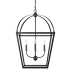 Millennium Lighting Kelsey 4 Light 20" Wide Taper Candle Pendant Matte Black