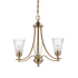 Millennium Lighting Natalie 3 Light 23" Wide Chandelier Heirloom Bronze
