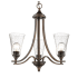 Millennium Lighting Natalie 3 Light 23" Wide Chandelier Rubbed Bronze