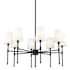 Millennium Lighting Adorra 8 Light 30" Wide Chandelier Matte Black