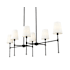 Millennium Lighting Adorra 6 Light 48" Wide Linear Chandelier Matte Black