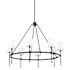 Millennium Lighting Adorra 8 Light 40" Wide Chandelier Matte Black