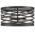 Millennium Lighting Annata 3 Light 16" Wide Flush Mount Drum Ceiling Fixture Matte Black