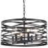 Millennium Lighting Annata 6 Light 20" Wide Drum Chandelier Matte Black