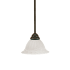 Millennium Lighting 8" Wide Single Light Mini Pendant with Bell Shade Black