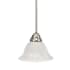Millennium Lighting 8" Wide Single Light Mini Pendant with Bell Shade Satin Nickel