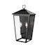 Millennium Lighting Munger 2 Light 20" Tall Outdoor Wall Sconce Powder Coated Black
