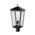 Millennium Lighting Munger 23" Tall Post Light Powder Coated Black