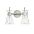 Millennium Lighting Camellia 2 Light 14" Wide Vanity Light Brushed Nickel