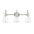 Millennium Lighting Camellia 3 Light 22" Wide Vanity Light Brushed Nickel