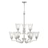 Millennium Lighting Caily 9 Light 32" Wide Chandelier Brushed Nickel