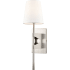Millennium Lighting 20" Tall Wall Sconce with Linen Shade - ADA Compliant Brushed Nickel